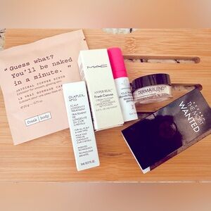 MAC Drunk Elephant Dermablend OlaPlex Frank Body Azzaro Beauty Bundle All new!
